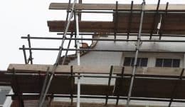 Brick face restoration complete
