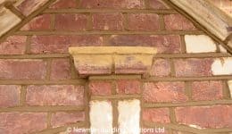 Window arch restored and repointed