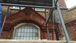 Window arch repaired and tinted