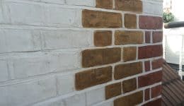Brick tinting underway