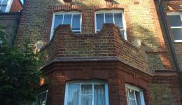 Brick facade restored
