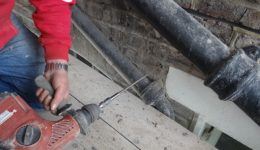 installing lateral restraint ties