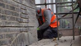 Repairing cracking to bay window