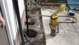 lead-pile-section-being-installed