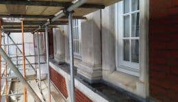 Paint removal from stone - after