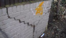 Cracks in Boundary Wall