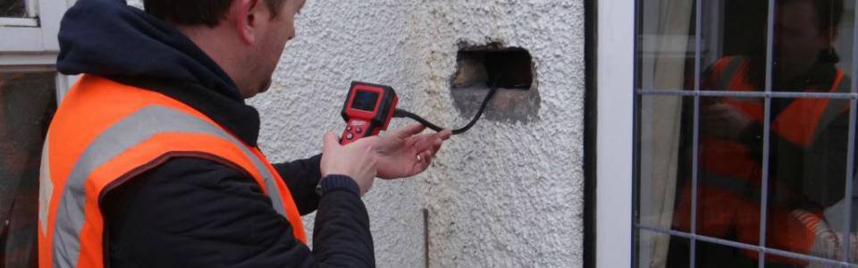 Wall Tie Survey | Newman's - Structural Repair Specialists Wall Tie Survey Using Endoscope