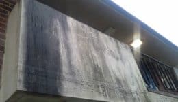 Damaged and dirty concrete