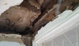 Rotten timber lintel