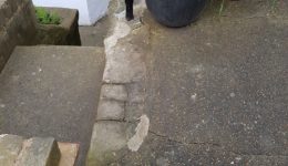 Cracks prior to step repair