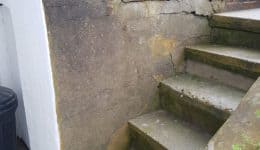 Cracks allowing water ingress