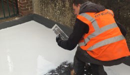 Application of Polyac Rapid, rapid cure primer to external walkway