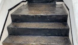 Primer applied to concrete steps