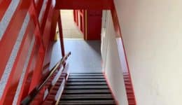 communal staircase repaired using fast cure resin system
