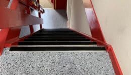 communal staircase repaired using Polyac RAPID system
