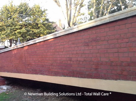 Section of Restored Brick Wall Section of Restored Brick Wall
